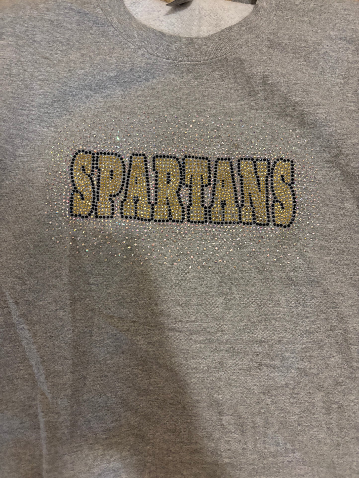 Rhinestone SPARTANS CREW NECK
