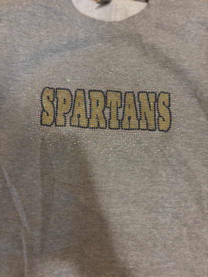 Rhinestone SPARTANS CREW NECK